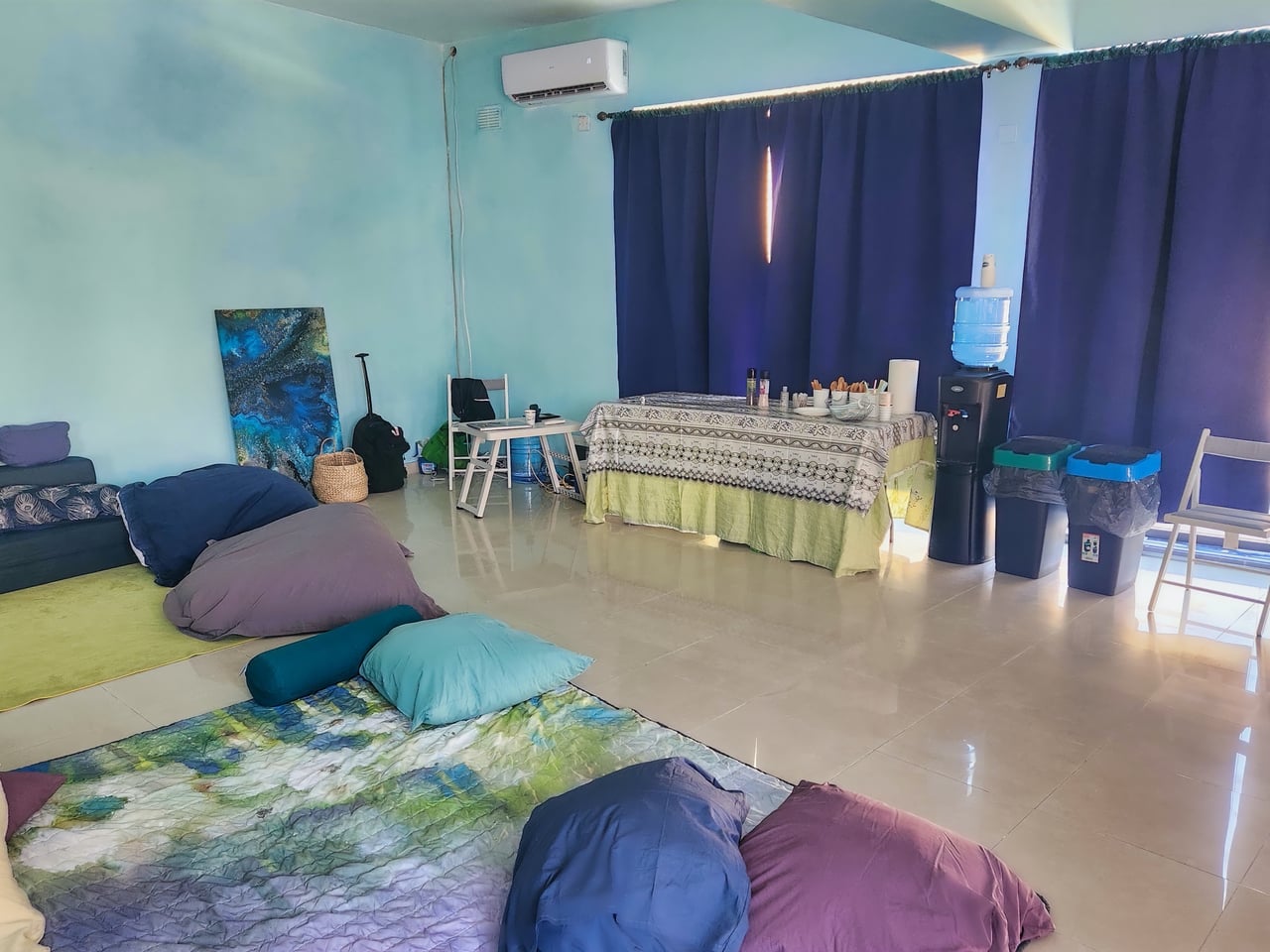 Ceremony-ready set-up inside the Gozo space